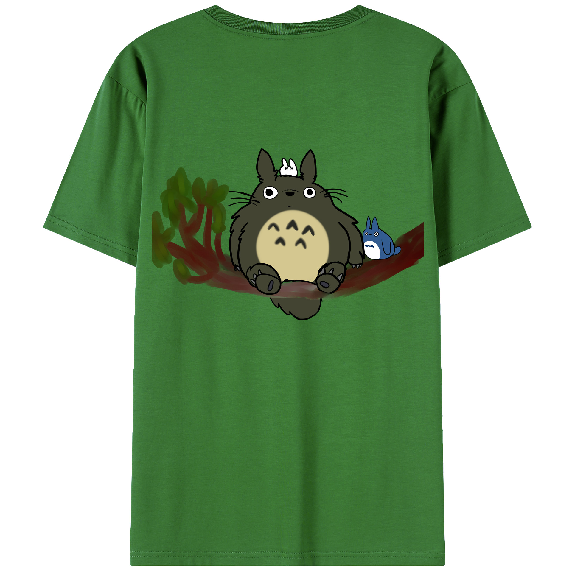 （画像用） となりのトトロ 草壁メイ 草壁サツキ My Neighbor Totoro Satsuki Kusakabe Mei Kusakabe レディース半袖Tシャツ(バックプリント)